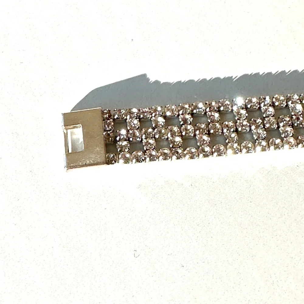 Rhinestone Bracelet | Silver-Tone - Picture 6 of 10